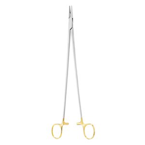 Porte-aiguille manuel TC Ryder 6 pouces avec anneau doré en carbure de tungstène, instrument chirurgical réutilisable pour microchirurgie - Product Image 1
