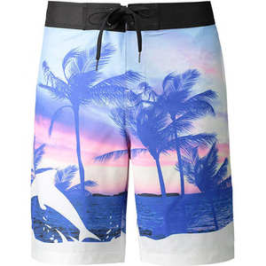 Shorts de bain pour hommes de haute qualité, avec logo frontal, anti-UV, extensibles dans 4 directions, pour la plage, le golf et le skateboard - Product Image 1