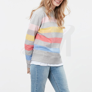 Vente en gros 2026 – Sweat-shirt décontracté et confortable de haute qualité pour femme, style urbain uni, avec service de conception OEM/ODM - Product Image 3