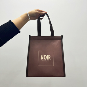 Sac isotherme non-tissé réutilisable imprimé de logo personnalisé d'usine sac thermique sac fourre-tout avec Velcro - Product Image 2