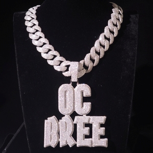 Laysware Jewels - Collar de eslabones cubanos de 15 mm con incrustaciones de oro rosa para hombre, joyería hip hop brillante con moissanita VVS, plata 925, regalo de boda, fiesta - Product Image 5