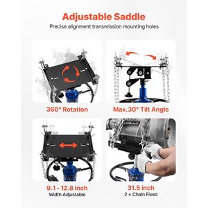 Martinetto Idraulico Telescopico da 600 kg (1322 libbre) con Doppio Telescopio e Pedale per Sollevamento Veicoli - Product Image 5