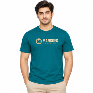 Camiseta de Algodón Transpirable, 220 GSM, Jersey con Relieve, Cuello Redondo, Corte Regular, Manga Corta, Antiarrugas, Estilo Casual de Verano - Product Image 1
