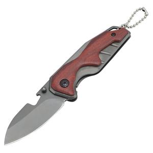 Couteau de poche pliable portable pour le camping, EDC, cadeau, porte-clés, OEM personnalisable, couteau à découper portable avec manche en bois pour projets de bricolage - Product Image 5