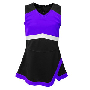 Ensembles d'uniformes de cheerleading personnalisés sublimés, hauts sans manches, tenues d'équipe sportive, fournisseur en gros - Product Image 1