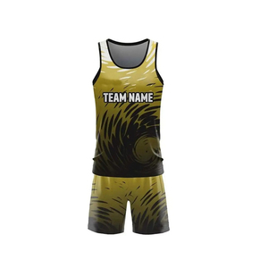 Sublimated Custom Track Uniform OEM Polyester Quick Dry <b>Singlet</b> and Shorts Set Low MOQ for Teams Manufacturer - Product Image 2