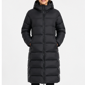 Vêtements de sport décontractés, veste matelassée à capuche, fermeture éclair intégrale, poignets élastiques, résistante à l'eau, imperméable, pour activités, homme/femme - Product Image 6
