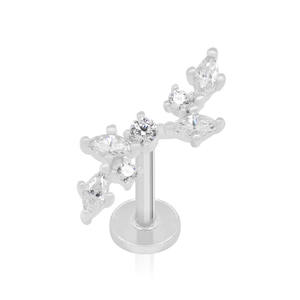 Joyería Fina de Oro Sólido de 14k con Diamante Cultivado en Laboratorio, Joyería de Perforación con Diamante de Laboratorio para Mujer, Joyería de Oro con Diamante Cultivado en Laboratorio - Product Image 4