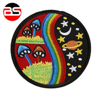 Patch brodé personnalisé sur mesure, nouvelle arrivée, vente chaude, patch brodé adhésif avec bordure Merrow par Burhan Sports