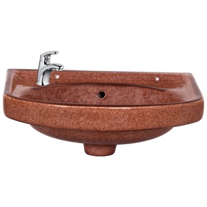 Lavabo de Cerámica para Baño, Lavabo Suspendido en la Pared, Lavamanos de Cerámica Montado en la Pared - Product Image 1
