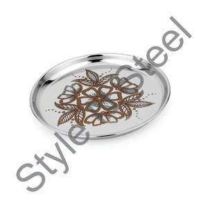 ถาดเสิร์ฟขนมผลไม้อบแห้งสุดสร้างสรรค์ทำจากสแตนเลสสตีลถาดเสิร์ฟขนมดีไซน์เป็นเอกลักษณ์พร้อมขัดเงา - Product Image 2