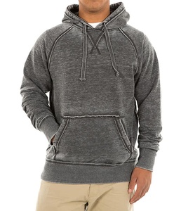 Sweat à capuche oversize pour homme en mélange de coton épais, effet délavé vintage, doux au toucher - Product Image 2