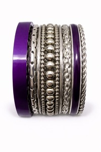 Handmade Resin Metal And Wood <b>Bangle</b> <b>Bracelet</b> With Natural Grain Elegant Fashion Jewelry Accessory - Product Image 3