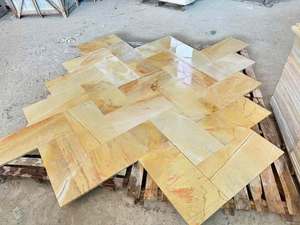 Carreaux de marbre jaune du Vietnam 30x60cm, pierre naturelle, finition polie, sablée, pour murs, sols, pavage et aménagement paysager - Product Image 3