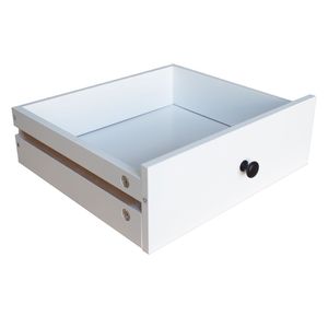 Comodino Moderno in Legno Bianco con 3 Cassetti per Casa, Camera da Letto e Hotel - Product Image 6