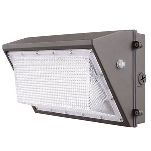 Lot de 2 luminaires muraux LED 100W 10800LM 5000K, éclairage de sécurité extérieur commercial avec capteur de lumière intelligent - Product Image 1