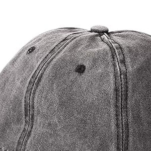 Gorra de Béisbol Unisex de Mezclilla Lavada, 6 Paneles, Ajustable, Color Sólido, Informal, para Adultos, para las Cuatro Estaciones - Product Image 4