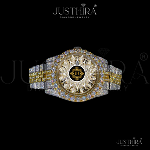 Reloj RLX de Marca con Incrustaciones de Diamantes Moissanite, Joyería Hiphop, Aleación de Cuarzo y Cristal, Regalo para Compromiso, Boda, Aniversario - Product Image 1