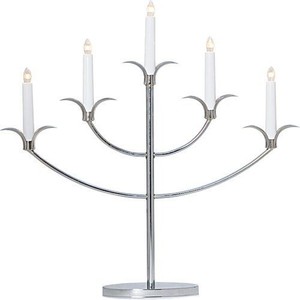 Porte-bougie moderne en aluminium de designer, support métallique abstrait fait main, centre de table de luxe pour mariage et décoration de table à manger - Product Image 3