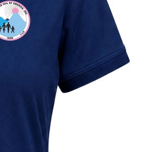 เสื้อโปโลปักลายตราสัญลักษณ์ Navy Blue Jack & Jill แขนสั้น คอปก ติดกระดุมด้านหน้า น้ำหนักเบา ผลิตตามสั่งสำหรับสโมสร - Product Image 3