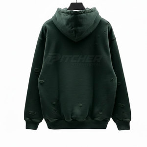 Sweat à capuche décontracté et déchiré pour homme, streetwear stylé avec tissu confortable de qualité supérieure - Product Image 6
