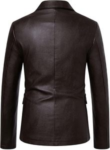 Wholesale Designer Men Genuine Coat for Men Fashion Style Brown Soft <b>Leather</b> Coat Soft <b>Leather</b> Coat for Men - Product Image 3