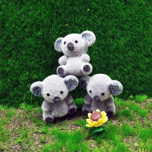 หมีโคอาล่าฝูงขนาดเล็กที่มี1in แวววาวสูงสำหรับตกแต่งบ้านตุ๊กตา - Product Image 2