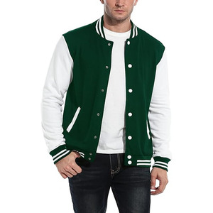 Blousons universitaires en laine de haute qualité avec col montant, design patchwork, à capuche, vente en gros, logo personnalisé pour garçons - Product Image 1