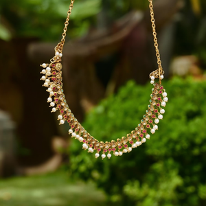 Fashion Body Chain Peacock Matte Ear Chains - Product Image 3