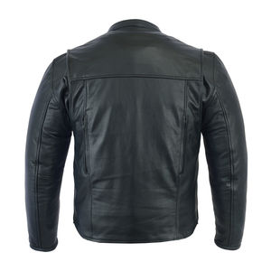 Unisex Slim <b>Retro</b> Biker <b>Jacket</b> Winter <b>Motorcycle</b> <b>Jacket</b> Zipper Closure Pattern Decoration Men's Women's Leather Canvas <b>Jacket</b> - Product Image 5