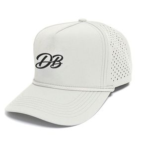 Custom Men 5 Panel Embroidery Logo Perforated Laser Cutting Hole Drilled Baseball Hat,Waterproof Sport Cap Hat - Product Image 2