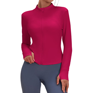 <b>Yoga</b> <b>Jacket</b> For Women's Long Sleeve Front Zipper Pocket Top Breathable Lightweight <b>Yoga</b> <b>Jacket</b> Outdoor Sports Fitness-plus Size - Product Image 5