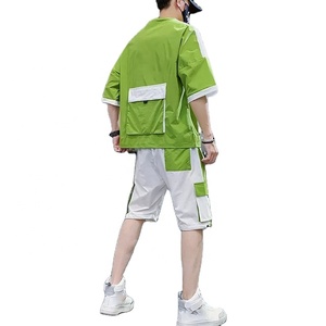 Custom Logo New Design Fashion Sportswear Shirt and <b>Shorts</b> Casual Running Two Piece Custom Summer <b>Men</b> <b>Short</b> Set - Product Image 1