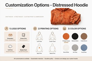 <b>Women's</b> <b>Orange</b> Acid Wash Zip-Up <b>Hoodie</b> 100% Cotton Anti-Wrinkle Front Logo Vintage Streetwear <b>for</b> Autumn-with Full Customization - Product Image 3