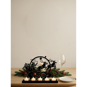 CIFbuy Portacandele Vintage a Forma di Renna in Ferro per Decorazioni Natalizie, Lanterna in Metallo per Tavolo e Caminetto, Servizio di Ritiro Disponibile - Product Image 2