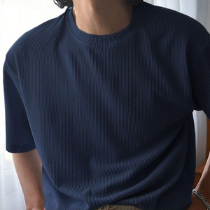 เสื้อยืดสตรีทแวร์ทรงโอเวอร์ไซส์สำหรับผู้ชายและผู้หญิง ผ้าฝ้าย 100% ล้างสีแบบแอซิด ทรงยาว หนักพิเศษ สไตล์วินเทจ สำหรับงานแบรนด์ดิ้ง - Product Image 2