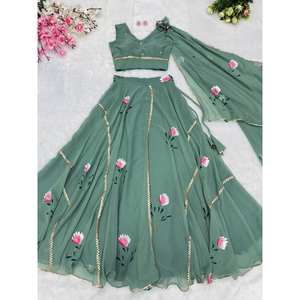 Designer Lehenga Choli pour Party Wear Robes de bal imprimées fantaisie - Product Image 1