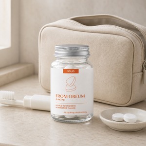 [FROM OREUM] Pasta de Dientes Sólida con Sabor a Mandarina de Jeju, 60 Tabletas, para Hoteles, Suministros de Baño para Huéspedes - Product Image 3