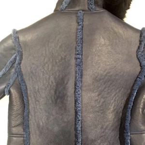 Premium <b>Men's</b> Leather <b>Shearling</b> Winter <b>Jacket</b> Genuine Sheepskin Fur Aviator Coat Durable Warm Fashion Luxury Outerwear - Product Image 5