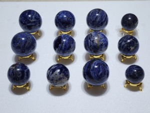 SODALITE Gemstone <b>Sphere</b> Wholesale Crystal Supplies Natural Handmade Waterproof <b>Balls</b> Stones Crystal Amayra Crystals Gujarat - Product Image 6