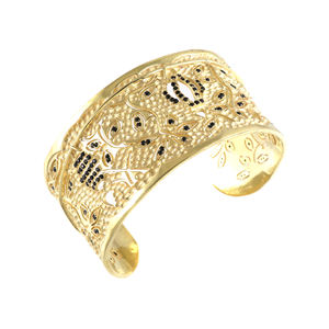 Pulsera de Plata de Ley 92.5 con Espinela Negra para Mujer, Ideal para Compromiso, Boda o Fiesta, Proveedor de India - Product Image 1