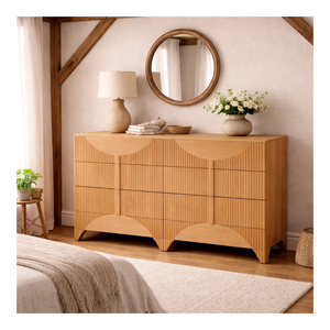 Cómoda de madera con MOQ bajo para dormitorio, muebles para el hogar, duradera, sostenible, ecológica, fabricada en Vietnam. - Product Image 1