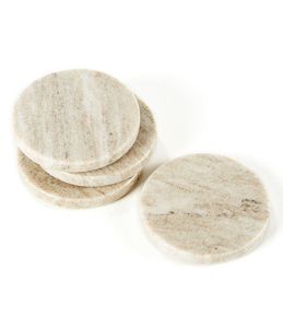 Decorative Marble <b>Coaster</b> Set for Home Decor Wholesale Natural Marble <b>Table</b> <b>Coasters</b> Factory Direct Supply - Product Image 1