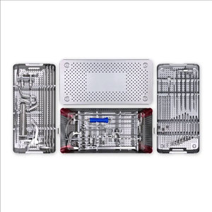 Juego de Instrumentos Quirúrgicos Manuales Médicos de Venta Caliente, de Acero Inoxidable Alemán, para Cirugía Ortopédica, Tornillo Pedicular para Columna Cervical, CE - Product Image 1