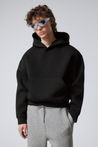 Nueva Sudadera con Capucha de Moda Urbana, 520 Gsm, Algodón Air, Hombros Caídos, Doble Capa, Corte Cuadrado y Recortado - Product Image 6