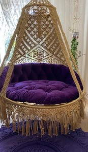 Balançoire familiale, balançoire en macramé très grande et de haute qualité, balançoire en macramé pour le jardin, grande balançoire pour l'intérieur et l'extérieur - Product Image 3