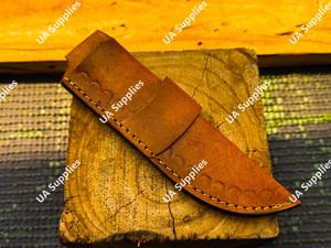 Funda de Cuero Moderna Hecha a Mano de Alta Calidad para Cuchillos, de Piel Genuina de Vaca, con Presilla Vertical para Cinturón, Sin Cierre, Ligera - Product Image 2