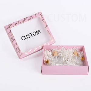 Custom Eco-Friendly Handmade Recyclable Corrugated Board Lid Base Box UV Coating Gold Foil Embossing <b>Matt</b> Lamination Clothing - Product Image 1