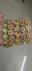 Kundan Sheesh Phool Tika joyería India nupcial indio pakistaní nupcial diadema accesorio Lehenga Matha Patti - Product Image 4