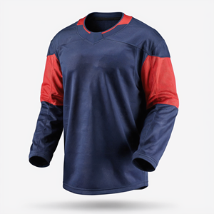 Jersey de Hockey sobre Hielo Sublimado Personalizado para Hombre, Manga Larga, Logotipo de Oso Polar, Ropa Deportiva Transpirable de Poliéster, Ropa de Invierno - Product Image 6